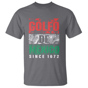 Gulf Of Mexico El Golfo De México T Shirt Beach Palm Tree TS11 Charcoal Print Your Wear