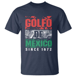Gulf Of Mexico El Golfo De México T Shirt Beach Palm Tree TS11 Navy Print Your Wear