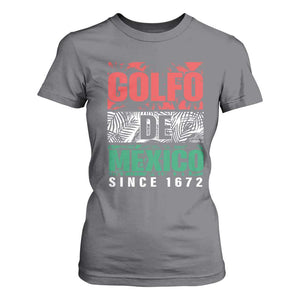 Gulf Of Mexico El Golfo De México T Shirt For Women Beach Palm Tree TS11 Charcoal Print Your Wear