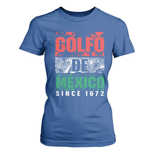 Gulf Of Mexico El Golfo De México T Shirt For Women Beach Palm Tree TS11 Royal Blue Print Your Wear