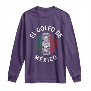 Gulf Of Mexico El Golfo De México Aztec Sun Long Sleeve Shirt TS11 Purple Print Your Wear