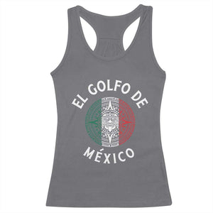 Gulf Of Mexico El Golfo De México Aztec Sun Racerback Tank Top TS11 Charcoal Print Your Wear