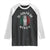Gulf Of Mexico El Golfo De México Aztec Sun Raglan Shirt TS11 Black White Print Your Wear
