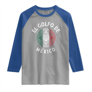 Gulf Of Mexico El Golfo De México Aztec Sun Raglan Shirt TS11 Sport Gray Royal Print Your Wear