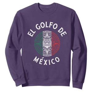Gulf Of Mexico El Golfo De México Aztec Sun Sweatshirt TS11 Purple Print Your Wear