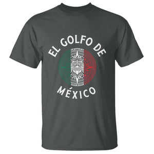Gulf Of Mexico El Golfo De México Aztec Sun T Shirt TS11 Dark Heather Print Your Wear