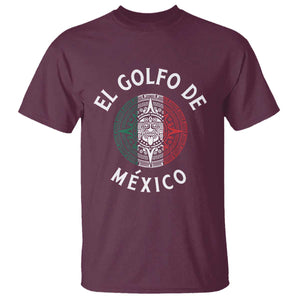 Gulf Of Mexico El Golfo De México Aztec Sun T Shirt TS11 Maroon Print Your Wear