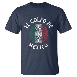 Gulf Of Mexico El Golfo De México Aztec Sun T Shirt TS11 Navy Print Your Wear