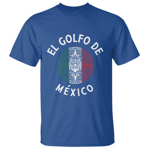 Gulf Of Mexico El Golfo De México Aztec Sun T Shirt TS11 Royal Blue Print Your Wear