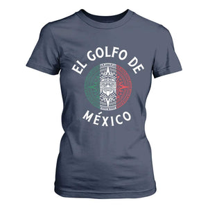Gulf Of Mexico El Golfo De México Aztec Sun T Shirt For Women TS11 Navy Print Your Wear
