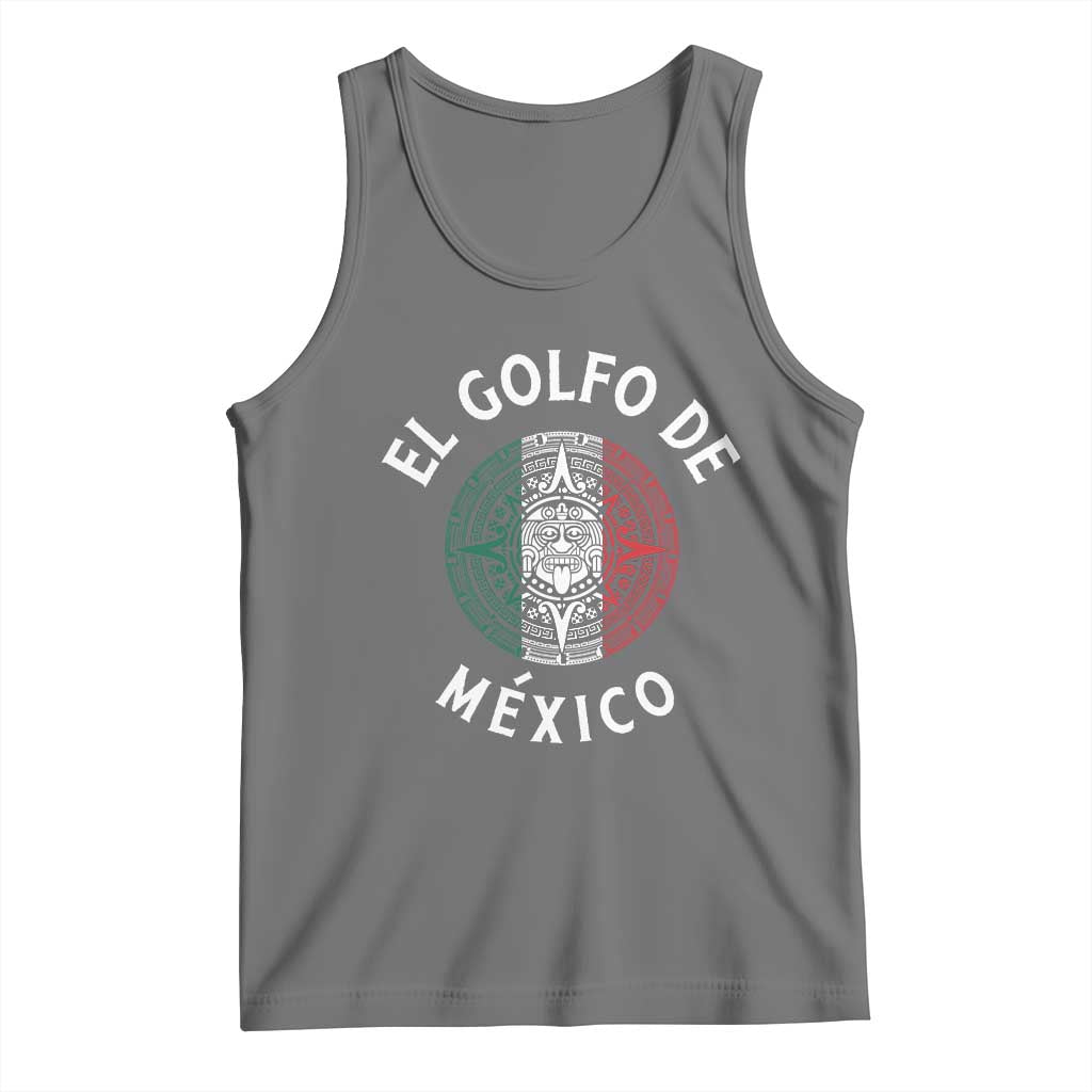 Gulf Of Mexico El Golfo De México Aztec Sun Tank Top TS11 Black Heather Print Your Wear