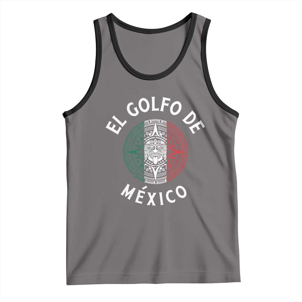 Gulf Of Mexico El Golfo De México Aztec Sun Tank Top TS11 Deep Heather Black Print Your Wear