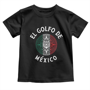 Gulf Of Mexico El Golfo De México Aztec Sun Toddler T Shirt TS11 Black Print Your Wear