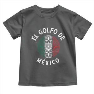 Gulf Of Mexico El Golfo De México Aztec Sun Toddler T Shirt TS11 Dark Heather Print Your Wear