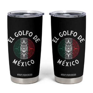 Gulf Of Mexico El Golfo De México Aztec Sun Tumbler Cup TS11 Black Print Your Wear