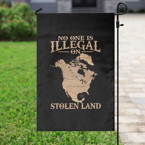 No One Is Illegal On Stolen Land Garden Flag North America Vintage Map TS11 Print Your Wear
