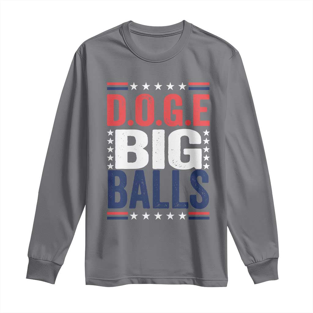 Funny DOGE Big Balls Long Sleeve Shirt Harry Bolz Meme TS11 Charcoal Print Your Wear