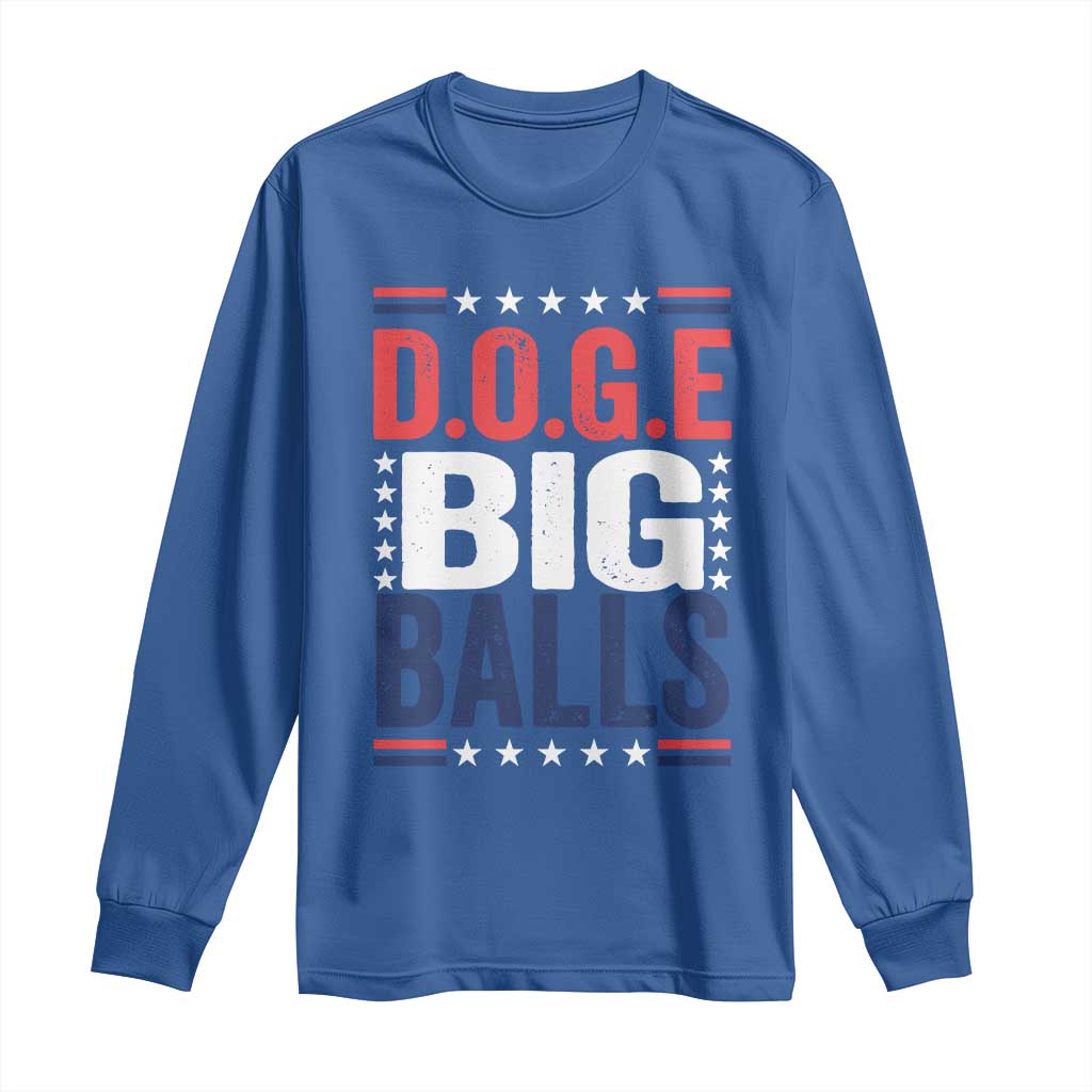Funny DOGE Big Balls Long Sleeve Shirt Harry Bolz Meme TS11 Royal Blue Print Your Wear