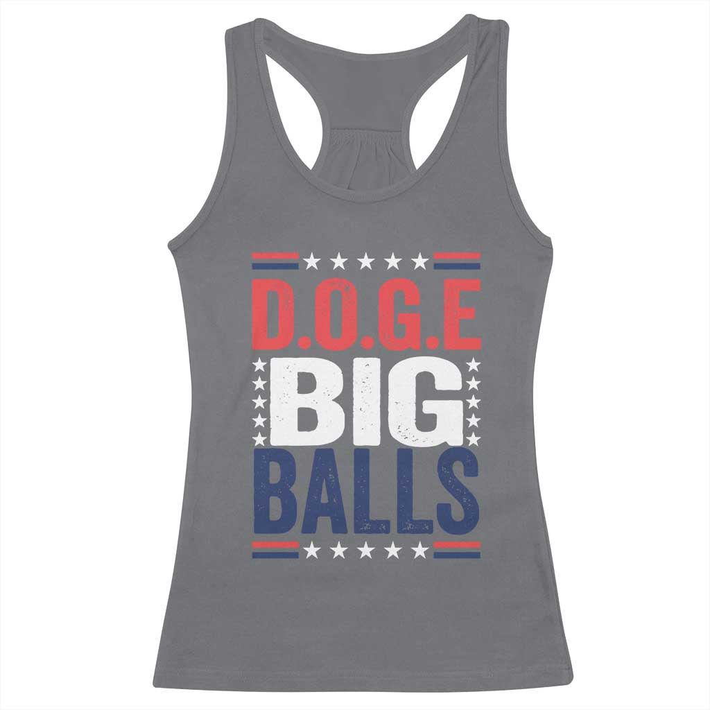 Funny DOGE Big Balls Racerback Tank Top Harry Bolz Meme TS11 Charcoal Print Your Wear