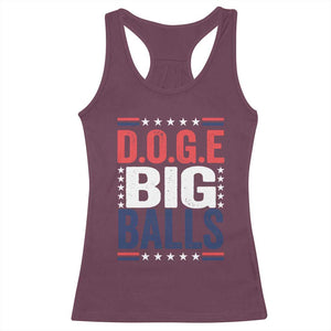 Funny DOGE Big Balls Racerback Tank Top Harry Bolz Meme TS11 Maroon Print Your Wear