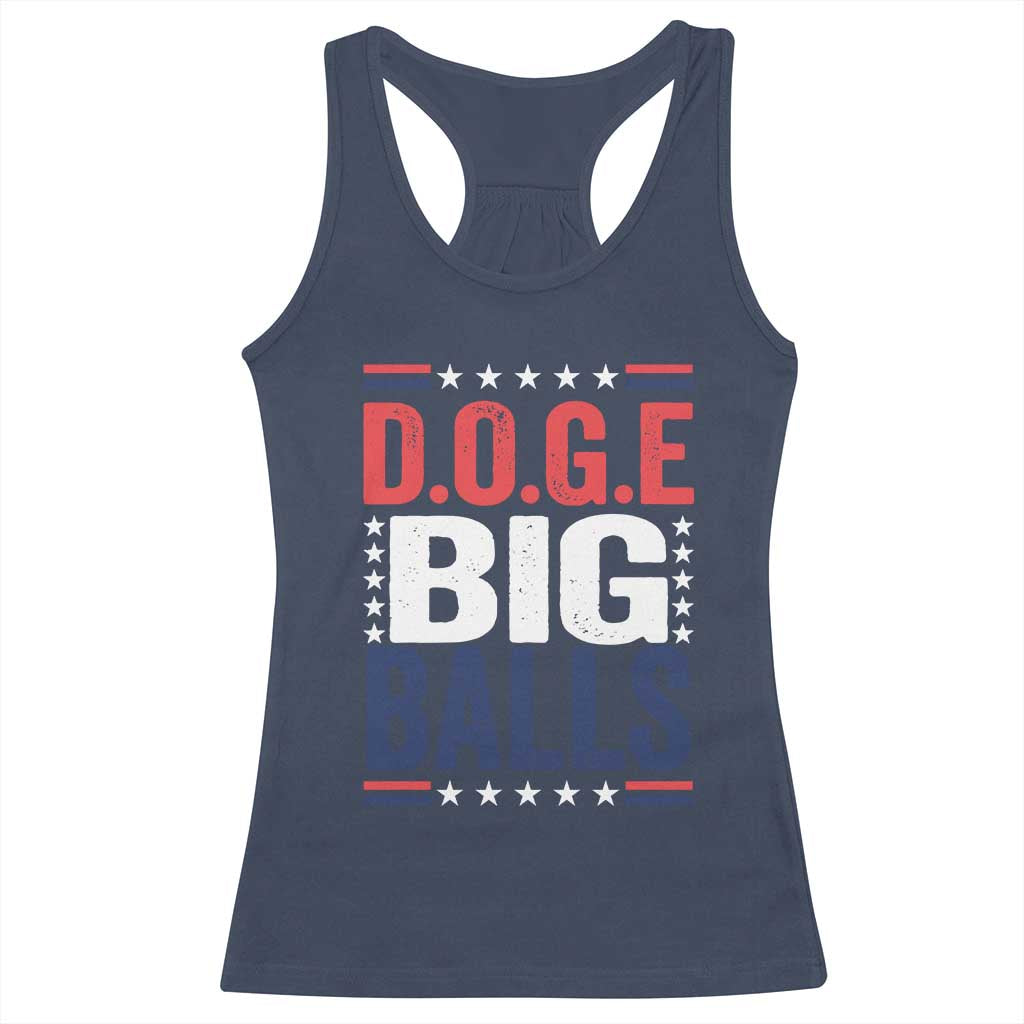 Funny DOGE Big Balls Racerback Tank Top Harry Bolz Meme TS11 Navy Print Your Wear