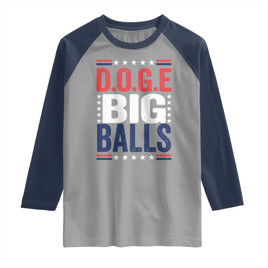 Gunny DOGE Big Balls Raglan Shirt Harry Bolz Meme TS11 Sport Gray Navy Print Your Wear