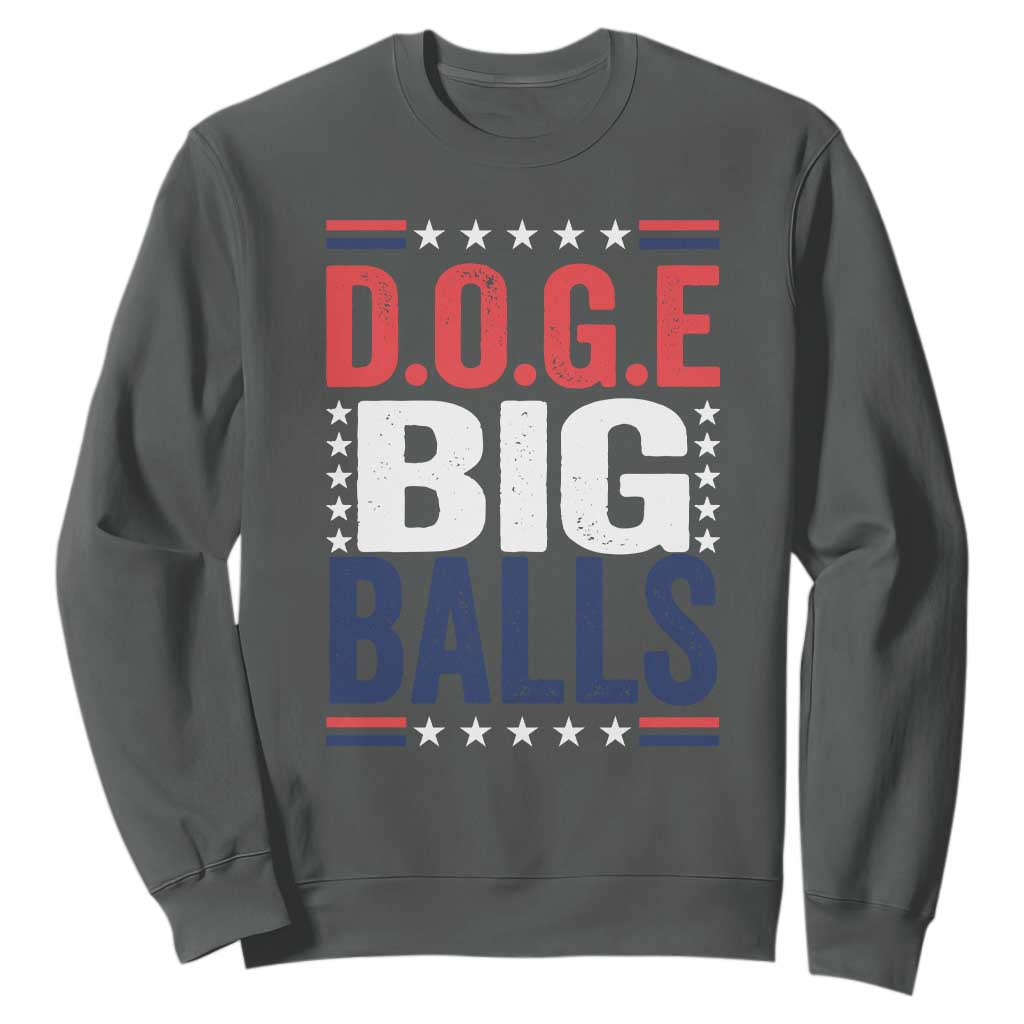 Funny DOGE Big Balls Sweatshirt Harry Bolz Meme TS11 Dark Heather Print Your Wear