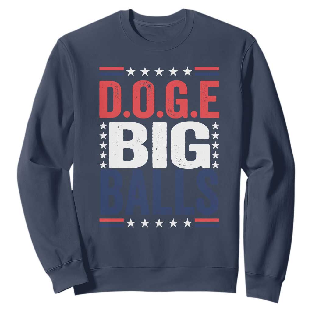Funny DOGE Big Balls Sweatshirt Harry Bolz Meme TS11 Navy Print Your Wear
