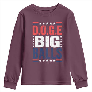 Funny DOGE Big Balls Youth Sweatshirt Harry Bolz Meme TS11 Maroon Print Your Wear