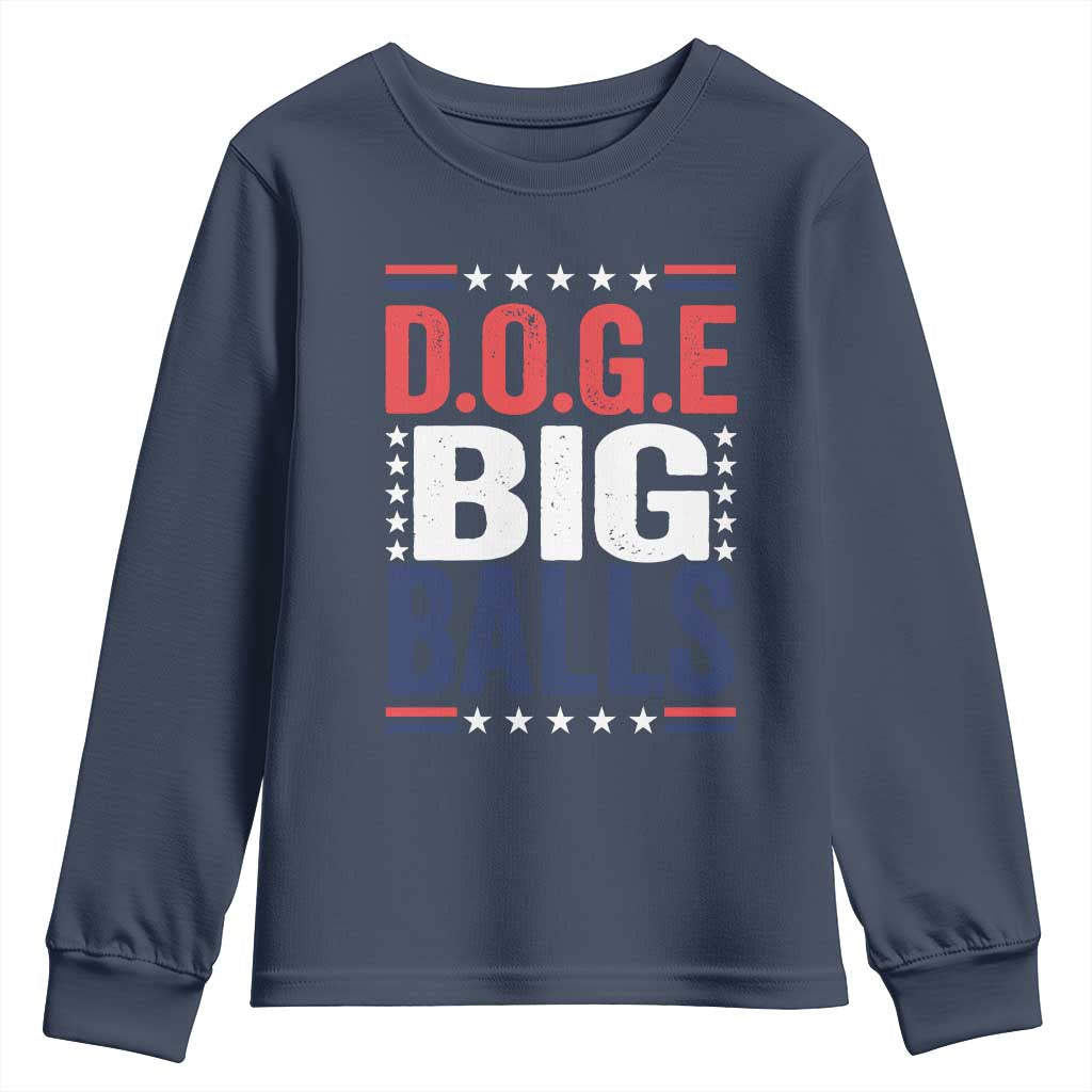 Funny DOGE Big Balls Youth Sweatshirt Harry Bolz Meme TS11 Navy Print Your Wear
