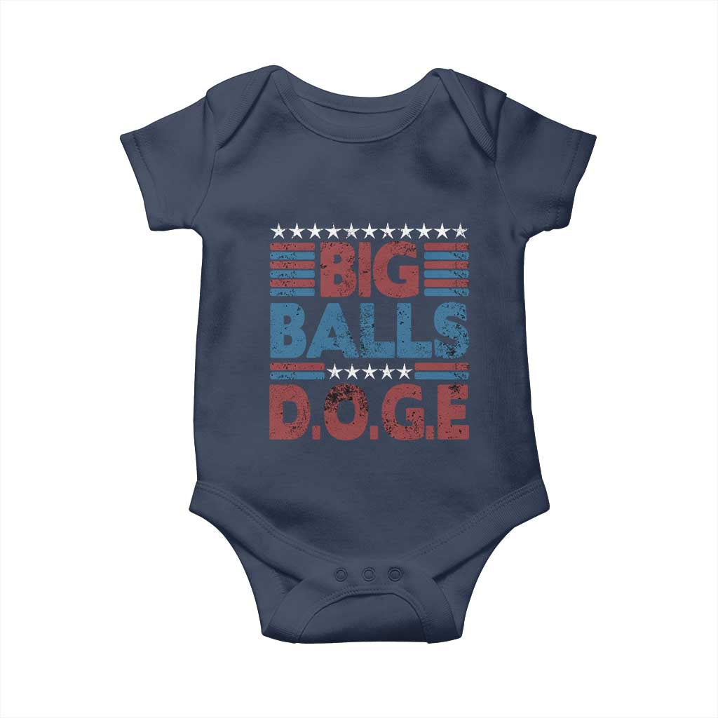 Funny DOGE Big Balls Baby Onesie Harry Bolz Meme Vintage Stripes TS11 Navy Print Your Wear