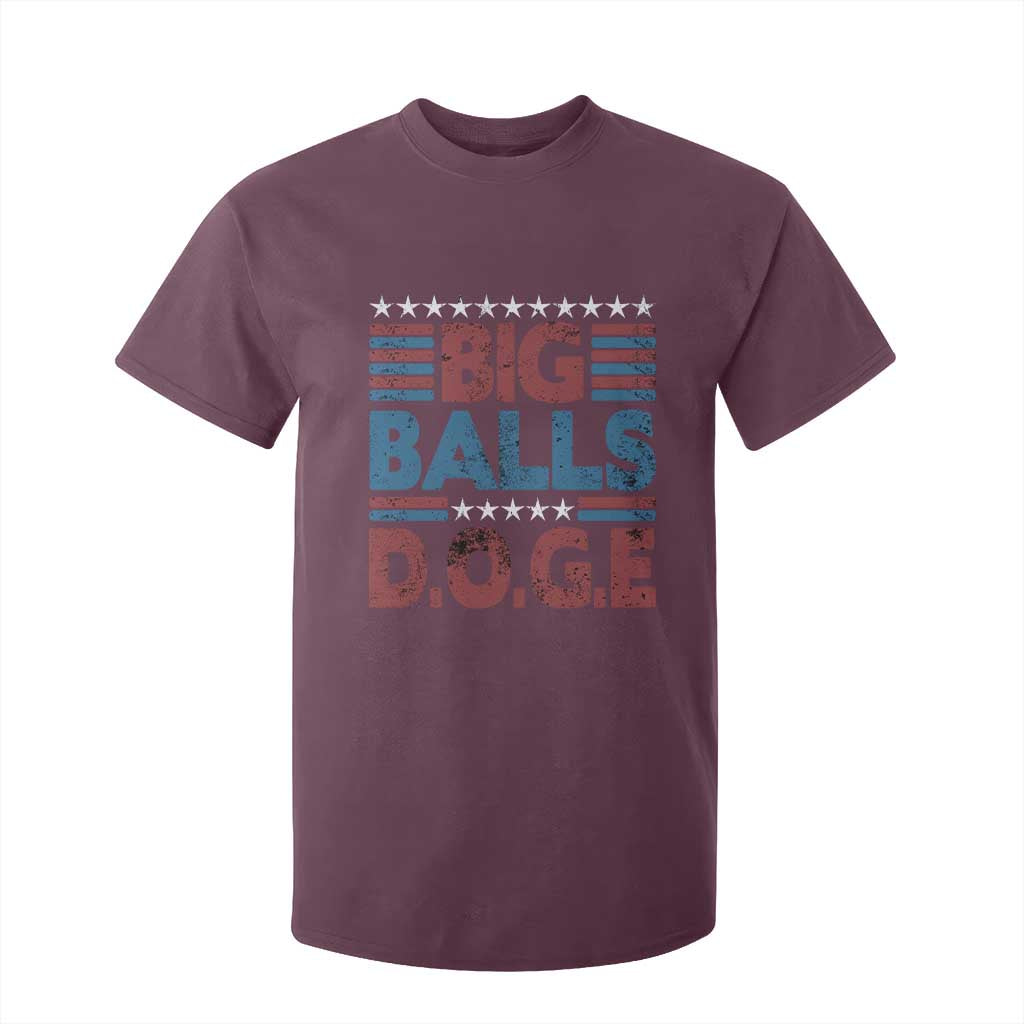 Funny DOGE Big Balls T Shirt For Kid Harry Bolz Meme Vintage Stripes TS11 Maroon Print Your Wear