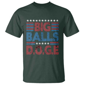 Funny DOGE Big Balls T Shirt Harry Bolz Meme Vintage Stripes TS11 Dark Forest Green Print Your Wear