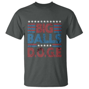 Funny DOGE Big Balls T Shirt Harry Bolz Meme Vintage Stripes TS11 Dark Heather Print Your Wear