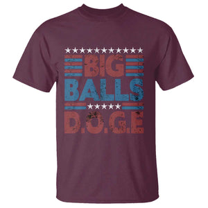Funny DOGE Big Balls T Shirt Harry Bolz Meme Vintage Stripes TS11 Maroon Print Your Wear
