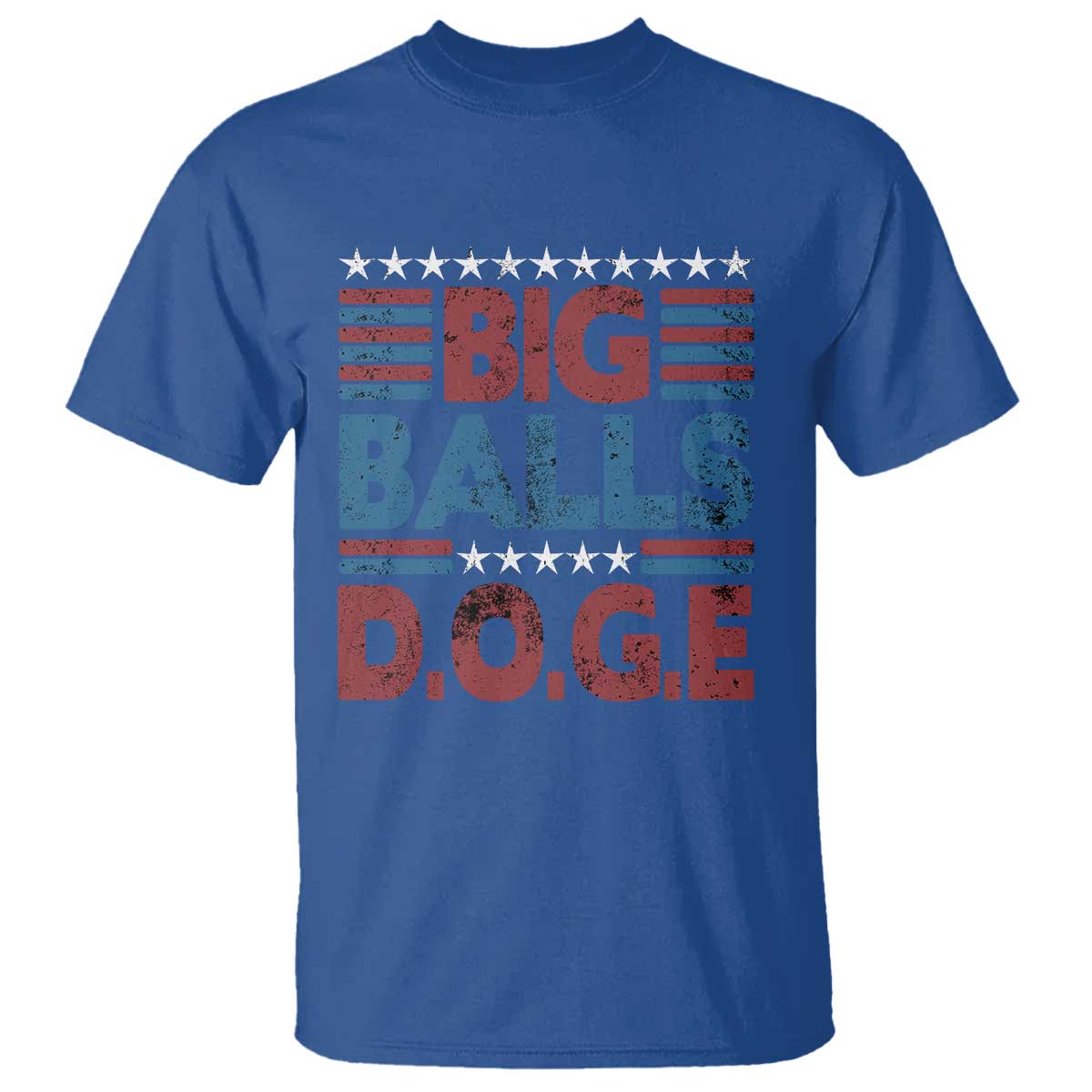 Funny DOGE Big Balls T Shirt Harry Bolz Meme Vintage Stripes TS11 Royal Blue Print Your Wear