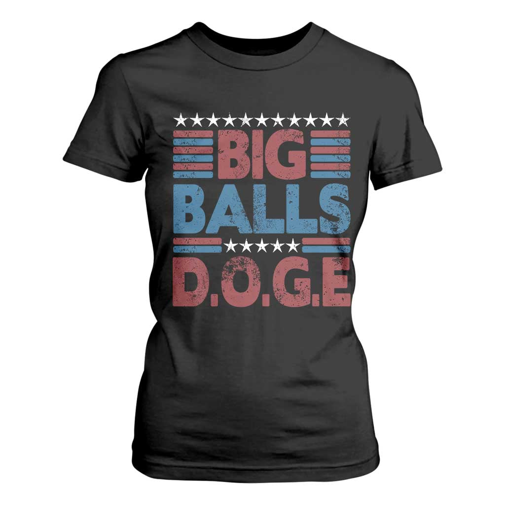 Funny DOGE Big Balls T Shirt For Women Harry Bolz Meme Vintage Stripes TS11 Black Print Your Wear