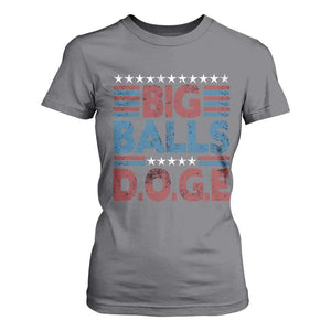Funny DOGE Big Balls T Shirt For Women Harry Bolz Meme Vintage Stripes TS11 Charcoal Print Your Wear