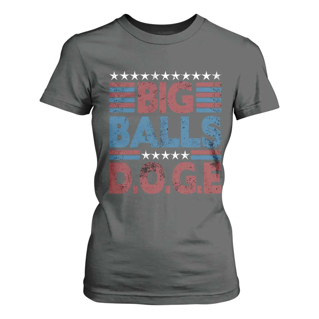 Funny DOGE Big Balls T Shirt For Women Harry Bolz Meme Vintage Stripes TS11 Dark Heather Print Your Wear