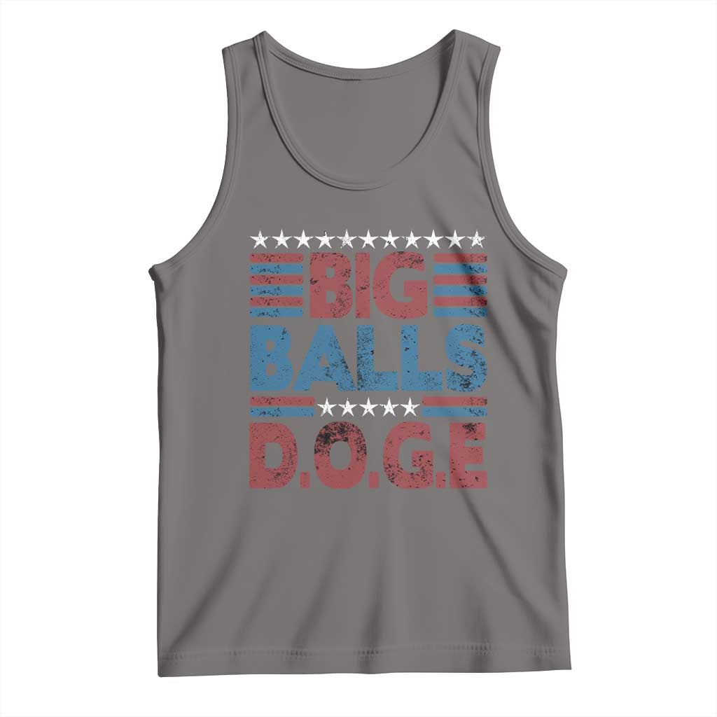 Funny DOGE Big Balls Tank Top Harry Bolz Meme Vintage Stripes TS11 Deep Heather Print Your Wear