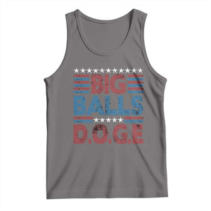 Funny DOGE Big Balls Tank Top Harry Bolz Meme Vintage Stripes TS11 Deep Heather Print Your Wear