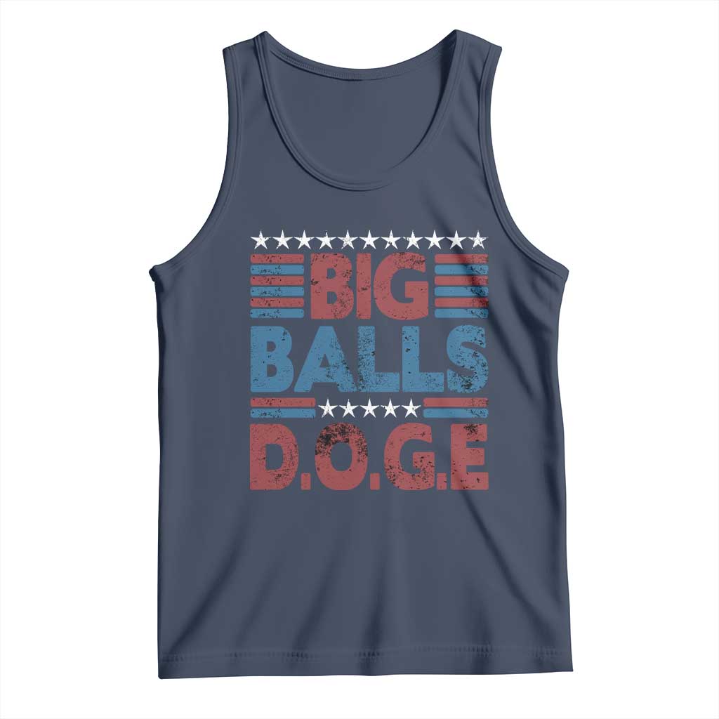 Funny DOGE Big Balls Tank Top Harry Bolz Meme Vintage Stripes TS11 Navy Print Your Wear