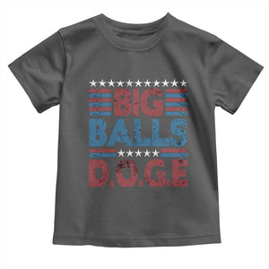 Funny DOGE Big Balls Toddler T Shirt Harry Bolz Meme Vintage Stripes TS11 Dark Heather Print Your Wear