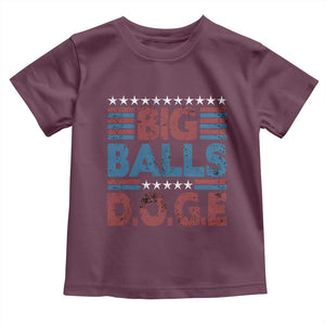 Funny DOGE Big Balls Toddler T Shirt Harry Bolz Meme Vintage Stripes TS11 Maroon Print Your Wear