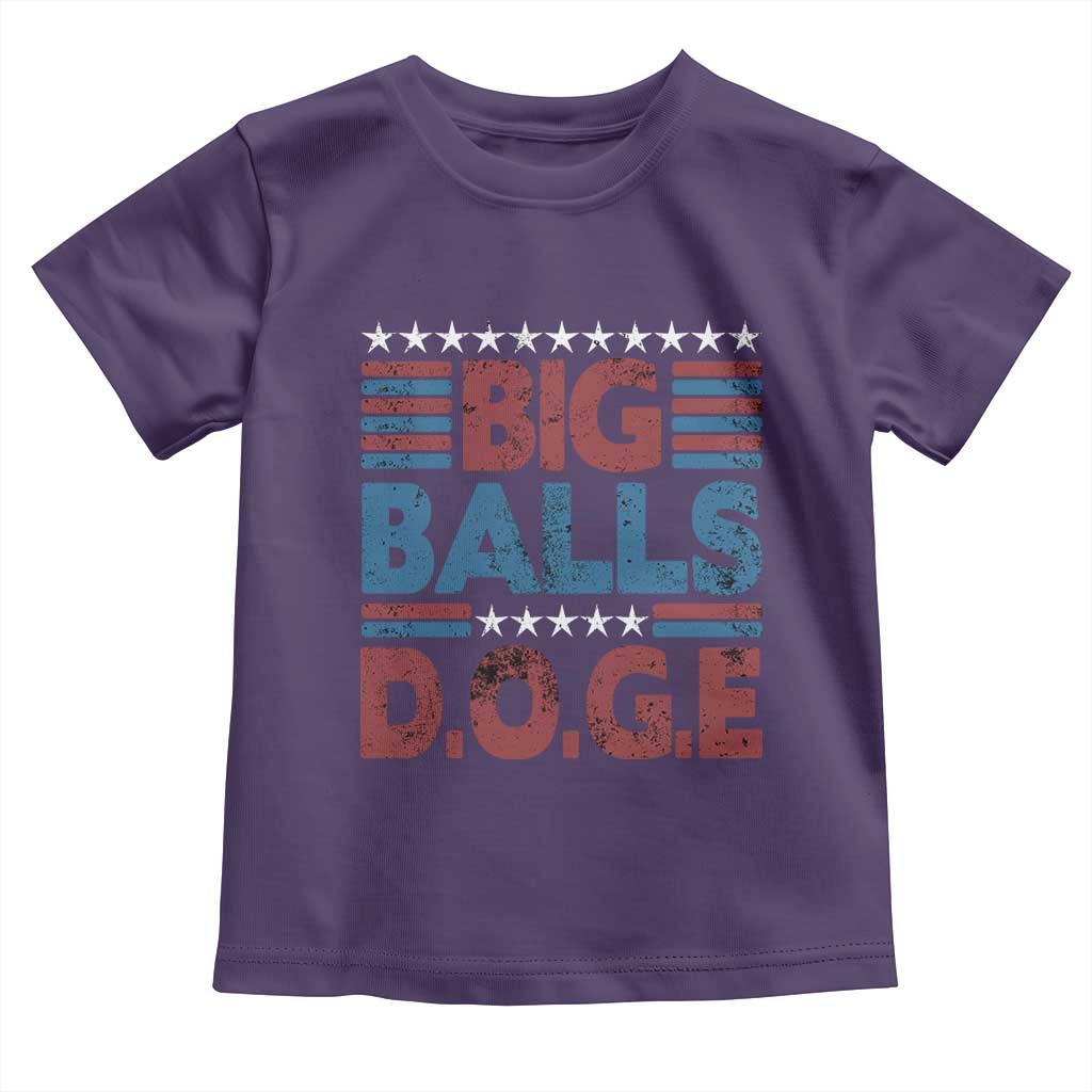 Funny DOGE Big Balls Toddler T Shirt Harry Bolz Meme Vintage Stripes TS11 Purple Print Your Wear