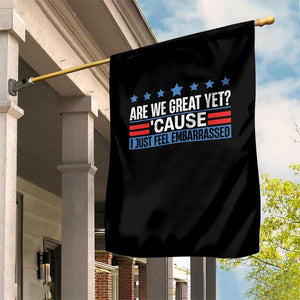 Funny Are We Great Yet Cause I Just Feel Embarrassed Garden Flag Vintage Star TS11 Print Your Wear