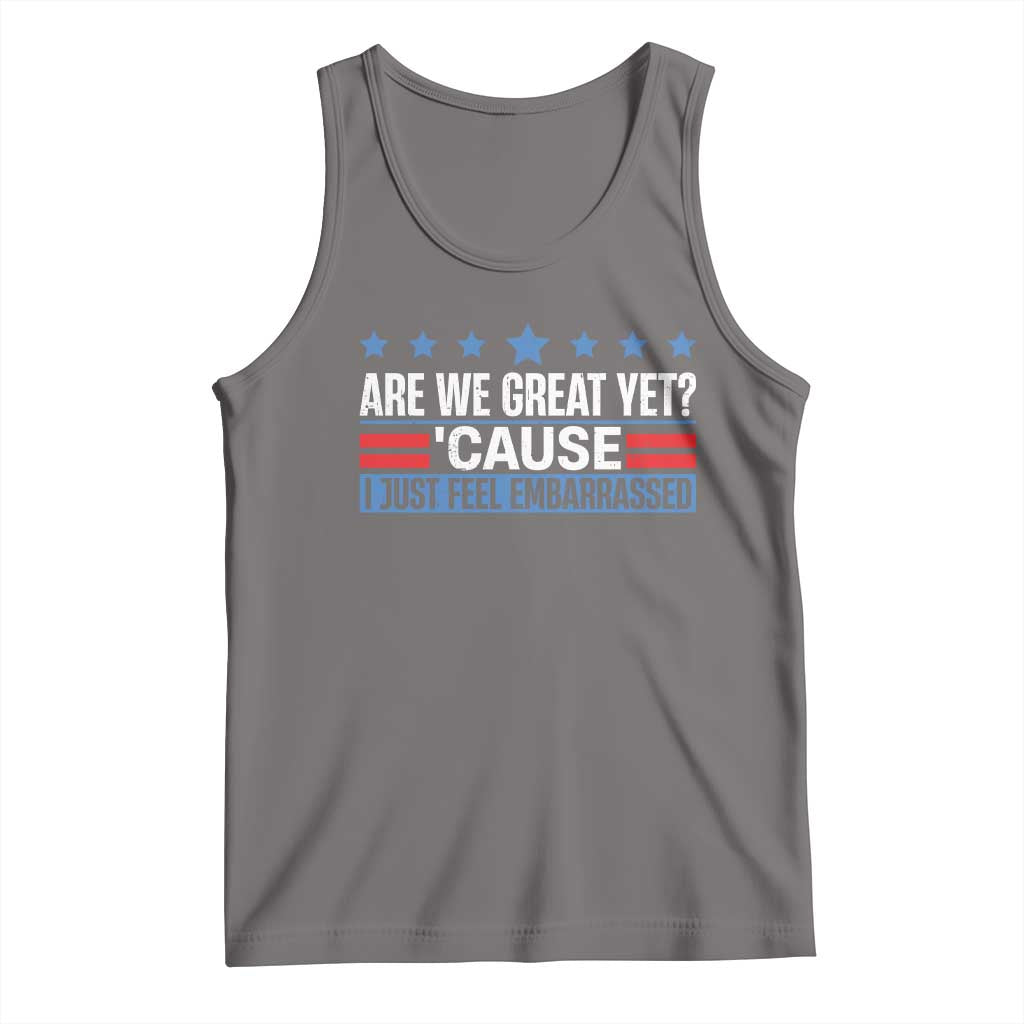 Funny Are We Great Yet Cause I Just Feel Embarrassed Tank Top Vintage Star TS11 Deep Heather Print Your Wear