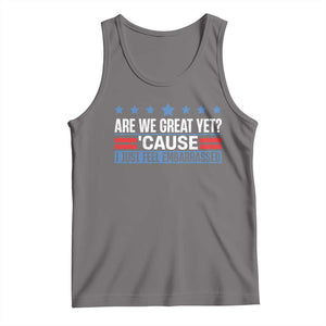 Funny Are We Great Yet Cause I Just Feel Embarrassed Tank Top Vintage Star TS11 Deep Heather Print Your Wear