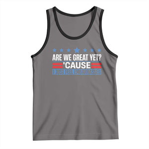 Funny Are We Great Yet Cause I Just Feel Embarrassed Tank Top Vintage Star TS11 Deep Heather Black Print Your Wear
