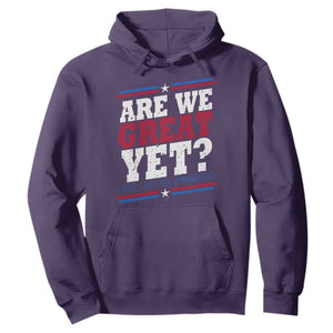 Are We Great Yet Cause I Just Feel Embarrassed Hoodie Vintage Stripes TS11 Purple Print Your Wear